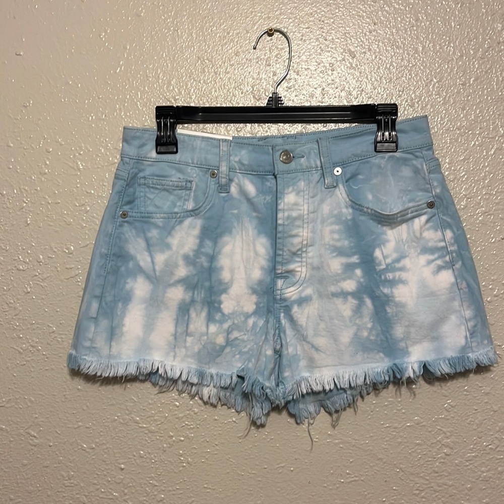 NWT 7 For‎ All Mankind Cloud Print Monroe Cutoff Shorts Size 27